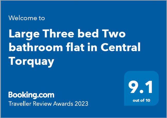 Large Three Bed Two Bathroom Flat In Central Torquay Extérieur photo